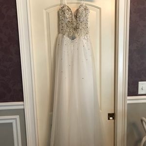 Floor length formal pageant gown